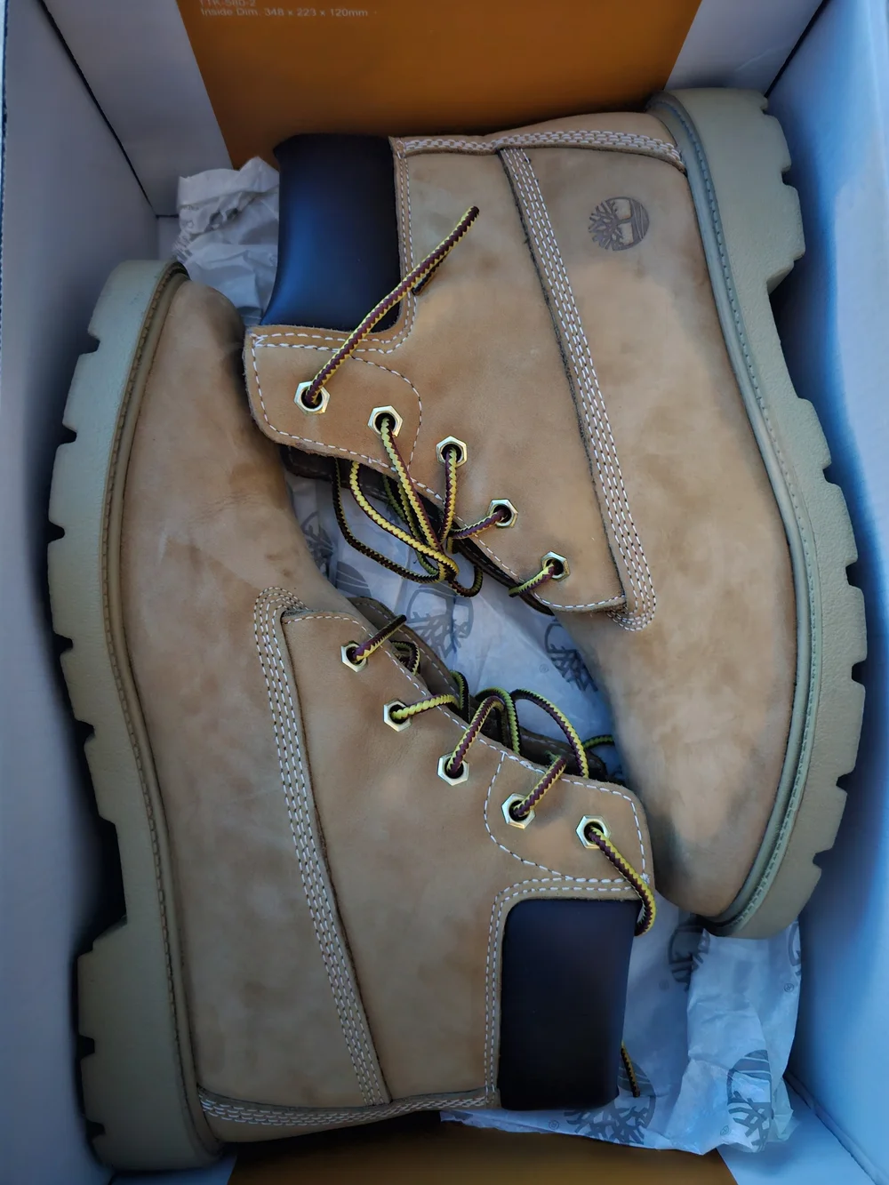 Timberland Waterproof Wheat Nubuck Work Boots